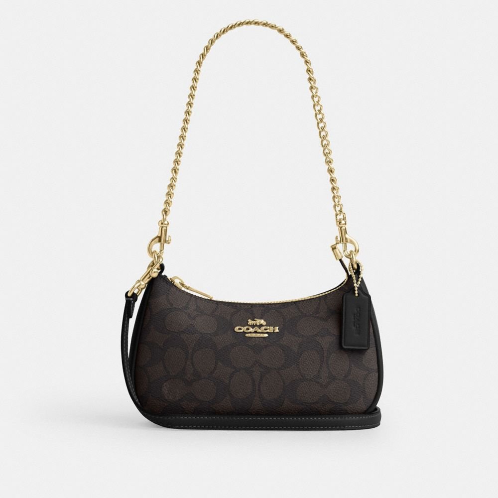 Coach Teri Mini Crossbody Bag In Signature Canvas