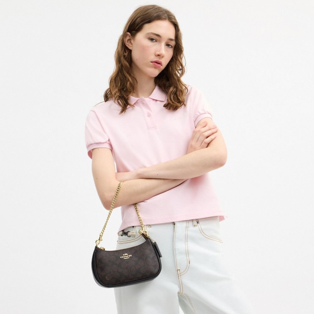 Coach Teri Mini Crossbody Bag In Signature Canvas - Image 2