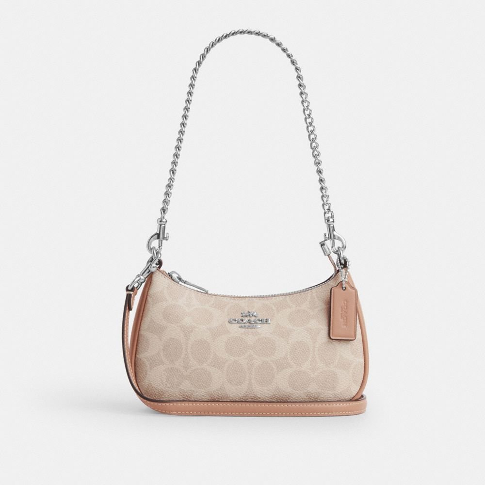 Coach Teri Mini Crossbody Bag In Signature Canvas - Image 9