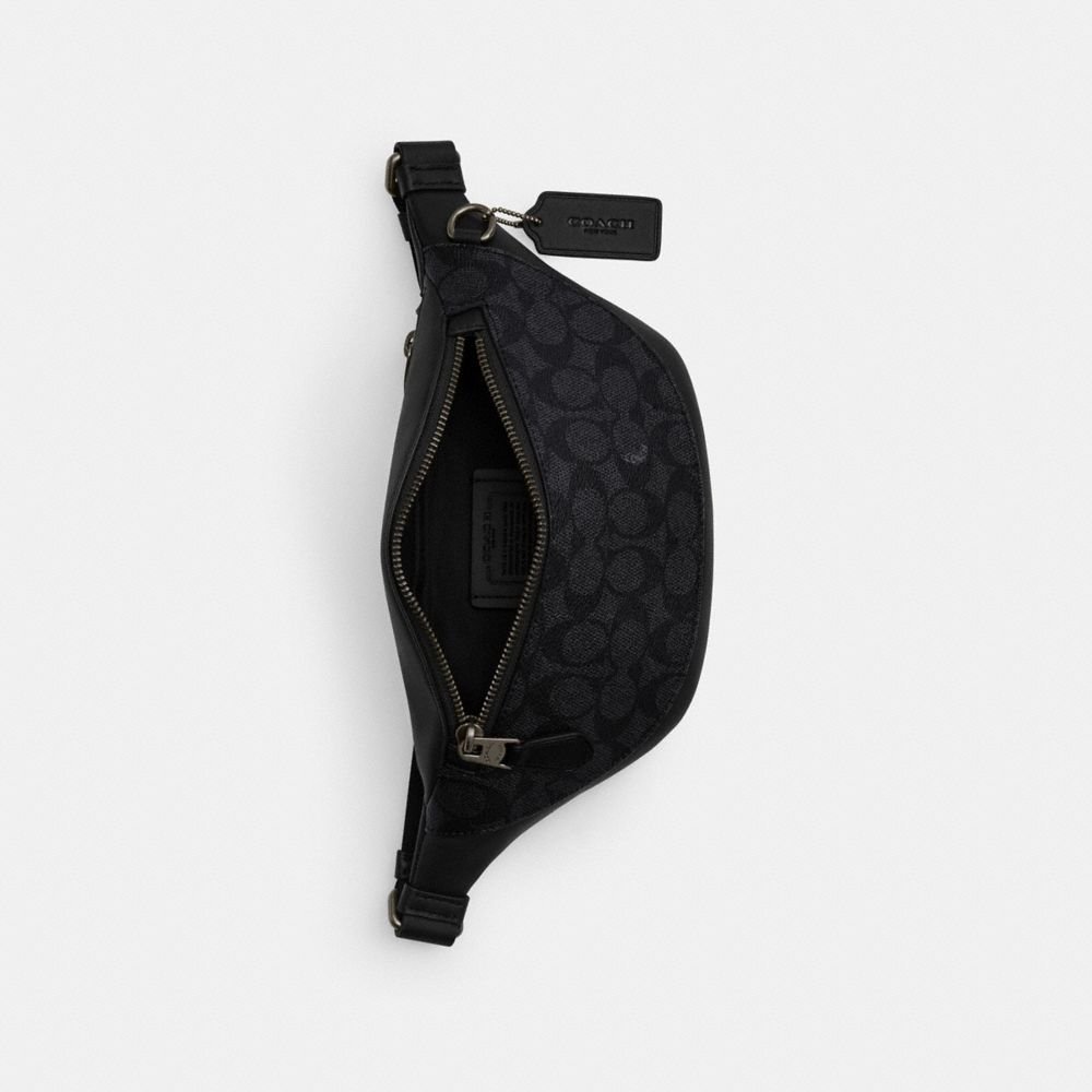 Coach Warren Mini Belt Bag In Signature Canvas - Image 3