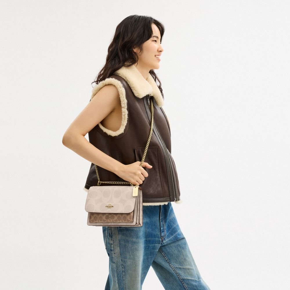 Coach Klare Crossbody Bag In Blocked Signature Canvas - Image 3