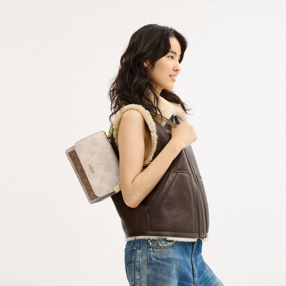 Coach Klare Crossbody Bag In Blocked Signature Canvas - Image 2