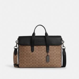 Coach Sullivan Portfolio Brief In Signature Canvas