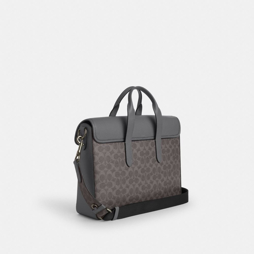 Coach Sullivan Portfolio Brief In Signature Canvas - Image 10