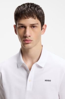 Hugo Boss Cotton-piqué polo shirt with logo print - Image 2