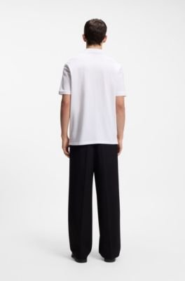 Hugo Boss Cotton-piqué polo shirt with logo print - Image 4
