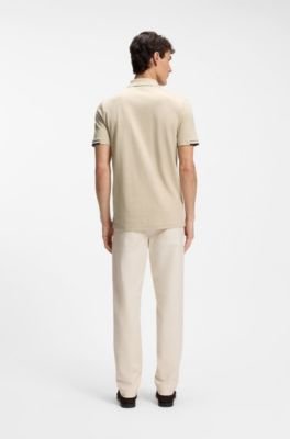 Hugo Boss Rubberised-logo polo shirt in mercerised cotton - Image 6