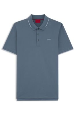 Hugo Boss Embroidered-logo slim-fit polo shirt in stretch cotton - Image 10