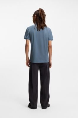 Hugo Boss Embroidered-logo slim-fit polo shirt in stretch cotton - Image 9