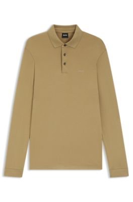 Hugo Boss Long-sleeved polo shirt in interlock cotton with logo - Image 6