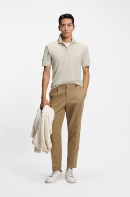 Hugo Boss Slim-fit cotton polo shirt with striped collar - Image 13