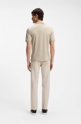 Hugo Boss Slim-fit cotton polo shirt with striped collar - Image 19