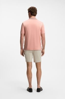 Hugo Boss Slim-fit cotton polo shirt with striped collar - Image 39
