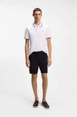 Hugo Boss Cotton-piqué polo shirt with contrast tipping - Image 3