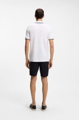 Hugo Boss Cotton-piqué polo shirt with contrast tipping - Image 4