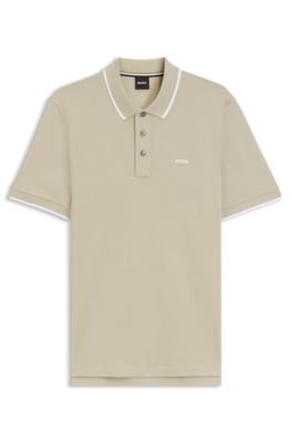 Hugo Boss Cotton-piqué polo shirt with contrast tipping - Image 10