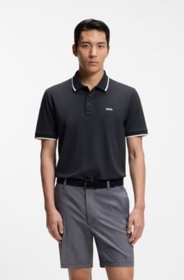 Hugo Boss Cotton-piqué polo shirt with contrast tipping - Image 11