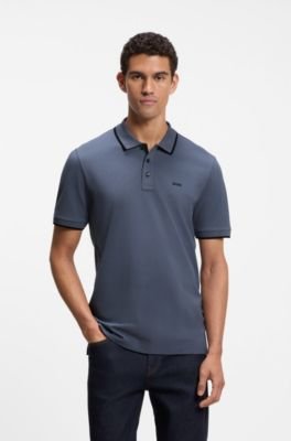 Hugo Boss Cotton-piqué polo shirt with contrast tipping - Image 16