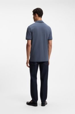 Hugo Boss Cotton-piqué polo shirt with contrast tipping - Image 19