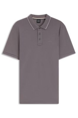 Hugo Boss Cotton-piqué polo shirt with contrast tipping - Image 25