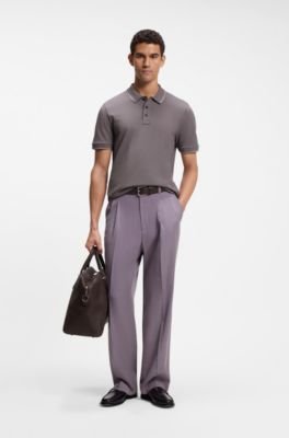 Hugo Boss Cotton-piqué polo shirt with contrast tipping - Image 23