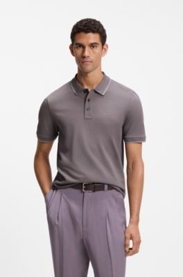 Hugo Boss Cotton-piqué polo shirt with contrast tipping - Image 21