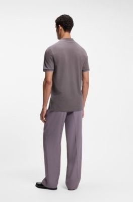 Hugo Boss Cotton-piqué polo shirt with contrast tipping - Image 24