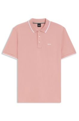 Hugo Boss Cotton-piqué polo shirt with contrast tipping - Image 30