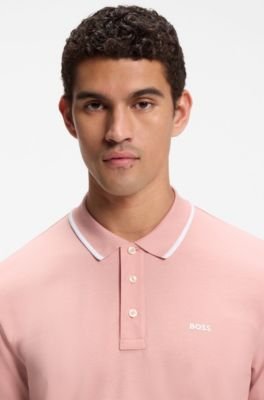 Hugo Boss Cotton-piqué polo shirt with contrast tipping - Image 27