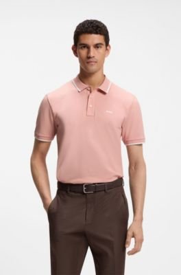 Hugo Boss Cotton-piqué polo shirt with contrast tipping - Image 26