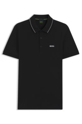 Hugo Boss Slim-fit cotton pique polo shirt with logo - Image 5