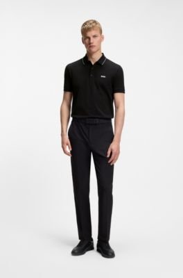 Hugo Boss Slim-fit cotton pique polo shirt with logo - Image 3