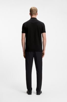 Hugo Boss Slim-fit cotton pique polo shirt with logo - Image 4