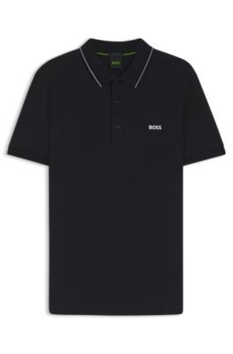 Hugo Boss Slim-fit cotton pique polo shirt with logo - Image 6