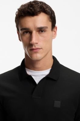 Hugo Boss Stretch-cotton slim-fit polo shirt with logo patch - Image 2