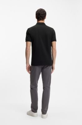 Hugo Boss Stretch-cotton slim-fit polo shirt with logo patch - Image 4