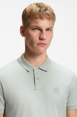 Hugo Boss Stretch-cotton slim-fit polo shirt with logo patch - Image 7