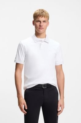 Hugo Boss Stretch-cotton slim-fit polo shirt with logo patch - Image 16