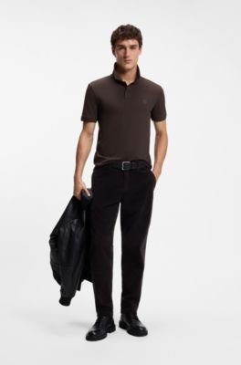 Hugo Boss Stretch-cotton slim-fit polo shirt with logo patch - Image 23