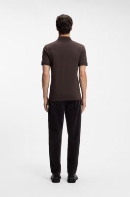 Hugo Boss Stretch-cotton slim-fit polo shirt with logo patch - Image 24