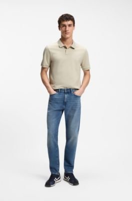 Hugo Boss Stretch-cotton slim-fit polo shirt with logo patch - Image 33