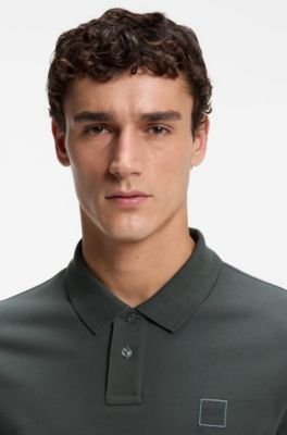 Hugo Boss Stretch-cotton slim-fit polo shirt with logo patch - Image 42