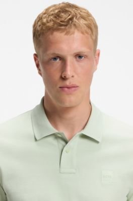 Hugo Boss Stretch-cotton slim-fit polo shirt with logo patch - Image 47