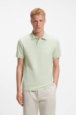 Hugo Boss Stretch-cotton slim-fit polo shirt with logo patch - Image 46