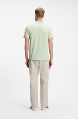 Hugo Boss Stretch-cotton slim-fit polo shirt with logo patch - Image 49
