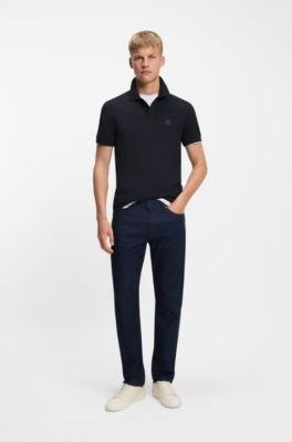 Hugo Boss Stretch-cotton slim-fit polo shirt with logo patch - Image 53