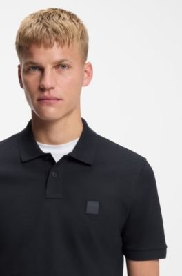 Hugo Boss Stretch-cotton slim-fit polo shirt with logo patch - Image 52