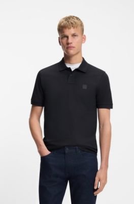 Hugo Boss Stretch-cotton slim-fit polo shirt with logo patch - Image 51