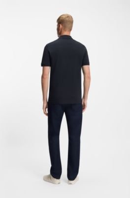 Hugo Boss Stretch-cotton slim-fit polo shirt with logo patch - Image 54