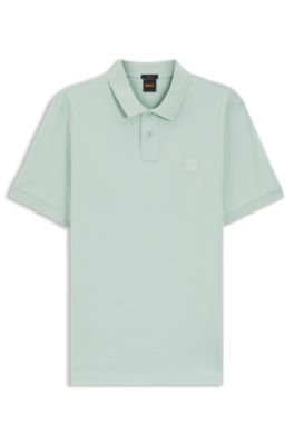 Hugo Boss Stretch-cotton slim-fit polo shirt with logo patch - Image 60